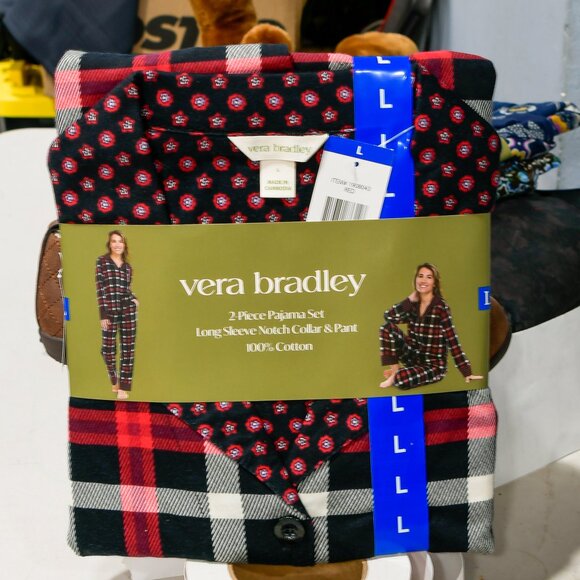 Vera Bradley Women's Notch Collar PJ Set - Picture 1 of 3